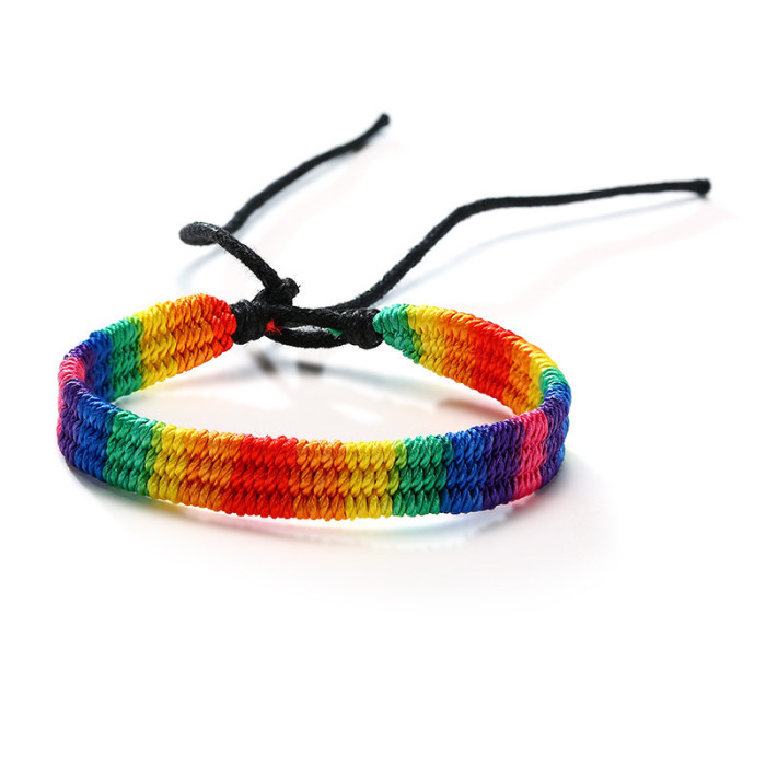 Wholesale Unique Rainbow Braided Bracelet