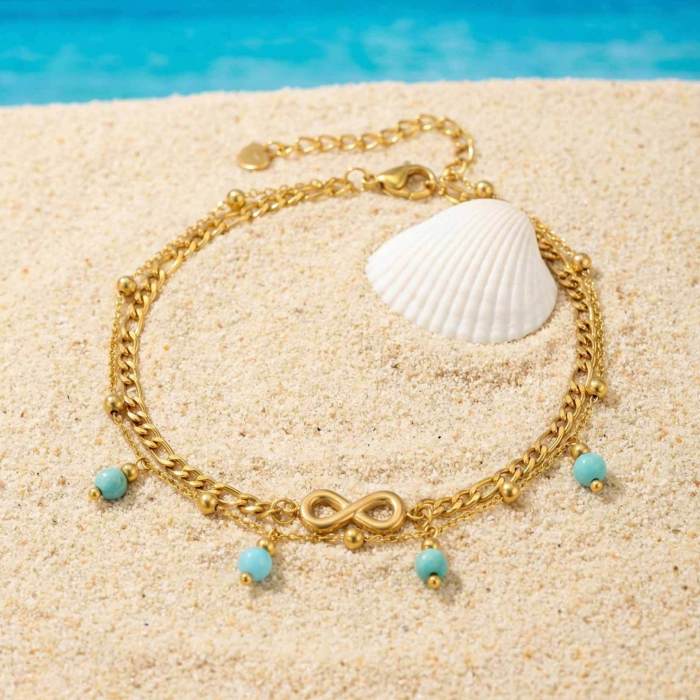 Wholesale Stainless Steel Infinity Anklet