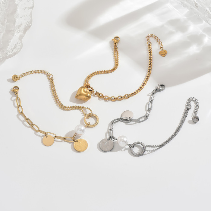 Wholesale Stainless Steel Paperclip Link Bracelet