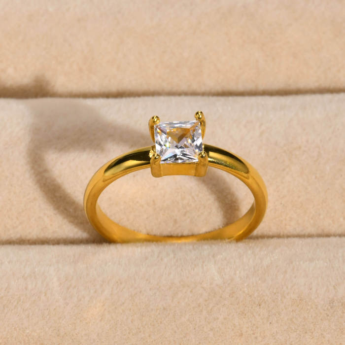 Wholesale Stainless Steel 5mm CZ Rings