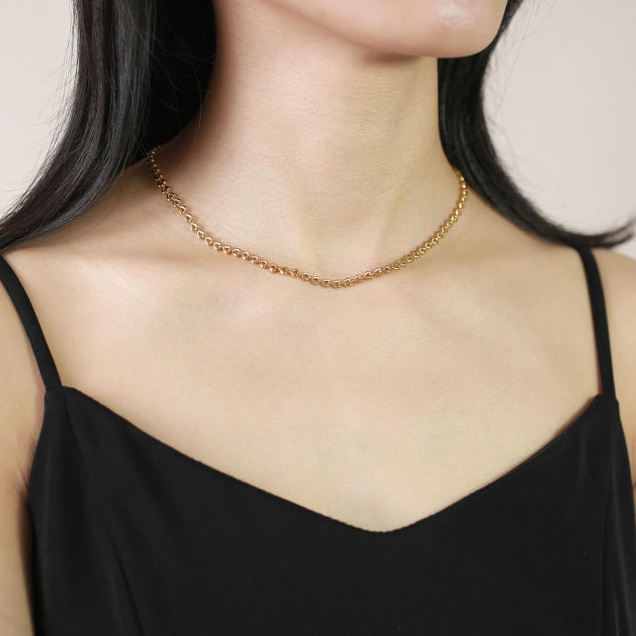 Wholesale Stainless Steel Elegant and Simple Women Necklaces