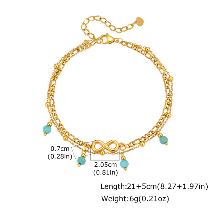 Wholesale Stainless Steel Infinity Anklet