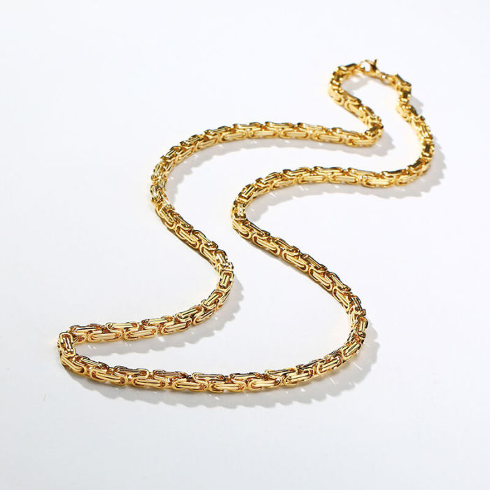 Wholesale Stainless Steel Classic Byzantium Necklace
