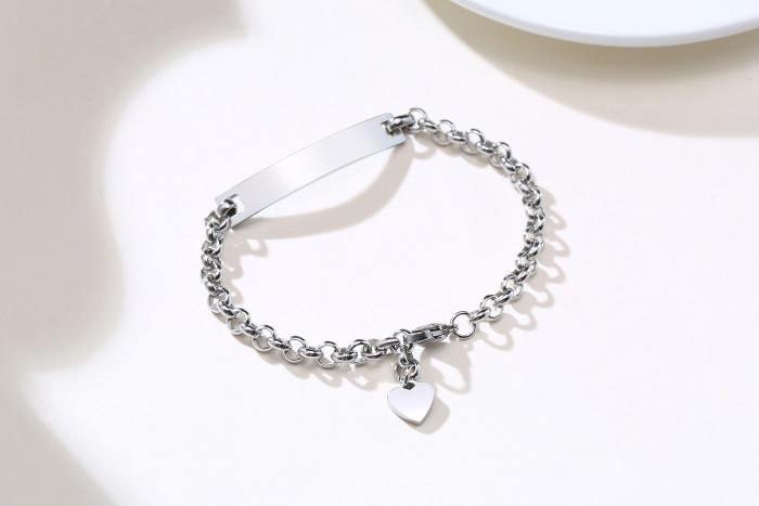 Wholesale Stainless Steel Custom ID Bar Multiple Colour Bracelet