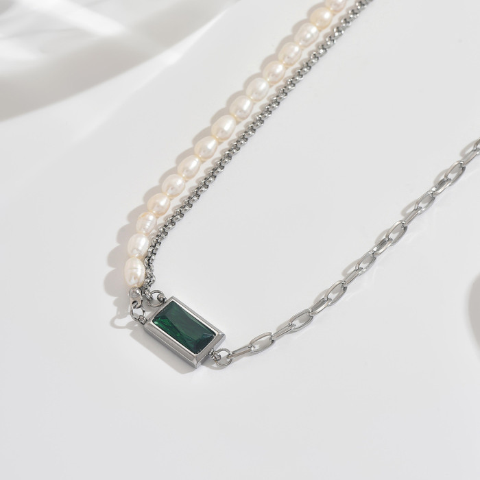 Wholesale Stainless Steel Mixed Pearl Chain
