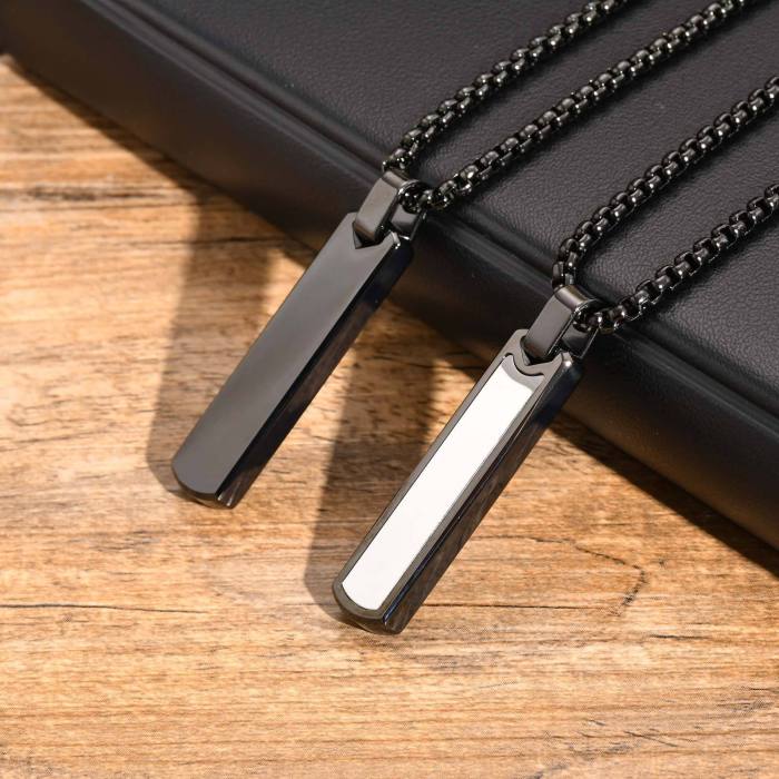 Wholesale Stainless Steel Hip Hop Black Pendant