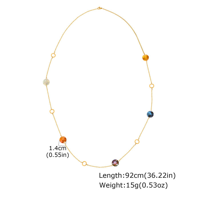 Wholesale Modern Aesthetic Layering Long Necklace
