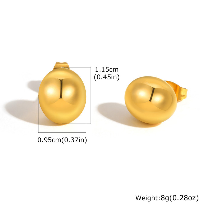 Wholesale Stainless Steel Glossy Earrings