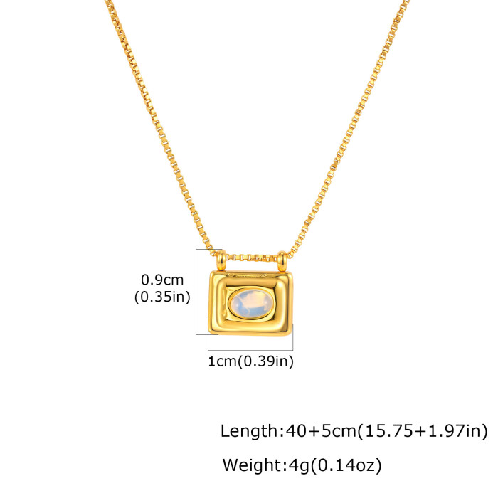 Wholesale Gold Plated Natural Stone Pendant