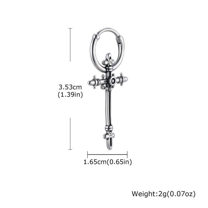Wholesale Stainless Steel Cross Earrings