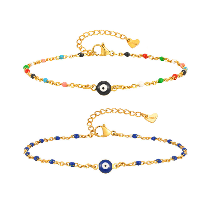 Wholesale Stainless Steel Devil's Eye Anklet