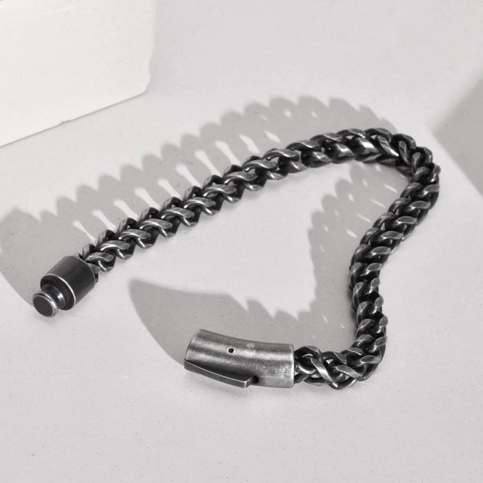 Wholesale Stainless Steel Vintage Franco Chain Bracelet