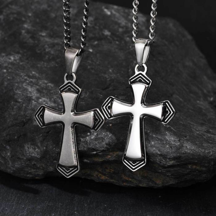 Wholesale Stainless Steel Cross Pendant Necklace
