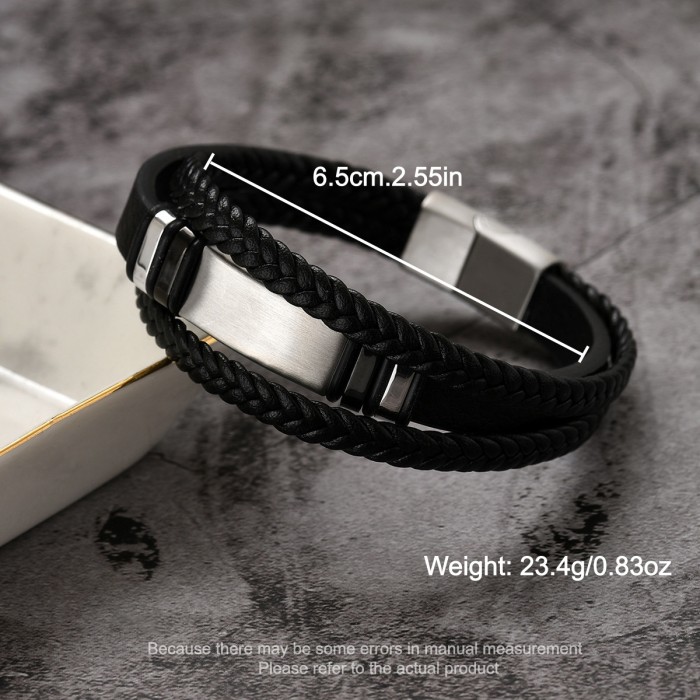 Wholesale Men's Multilayer Leather Bracelet