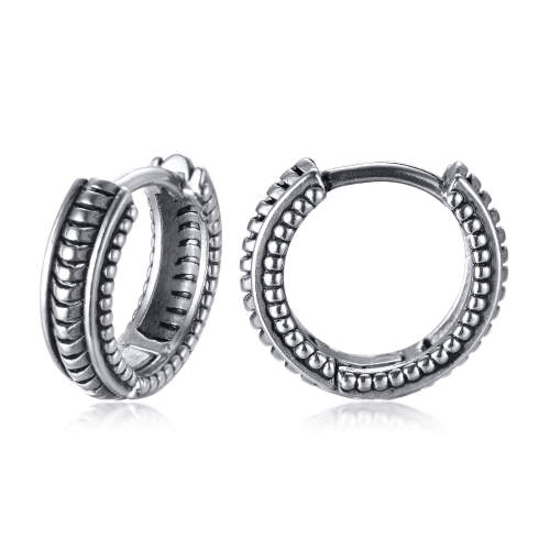 Wholesale Stainless Steel Men's Hip Hop Tire Earrings
