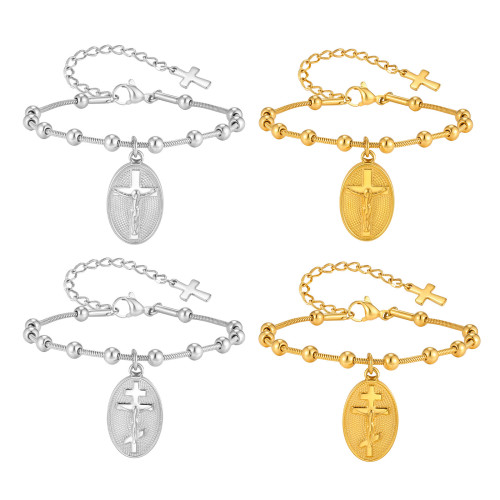Wholesale Stainless Steel Religious Charm Bracelet