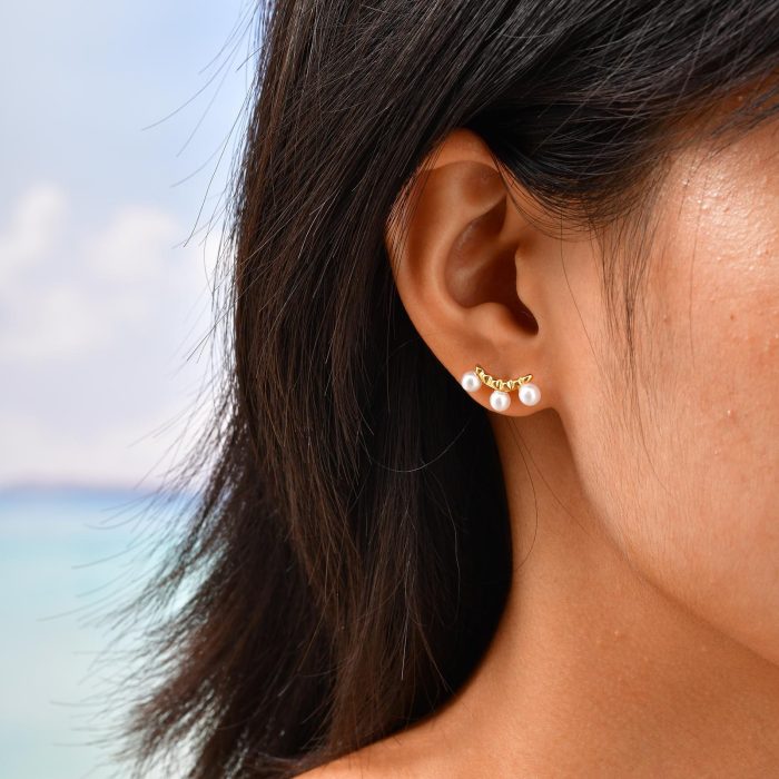 Wholesale Stainless Steel Pearl Earrings