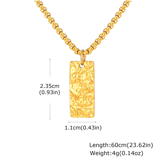 Wholesale Stainless Steel Pleated Textured Pendant