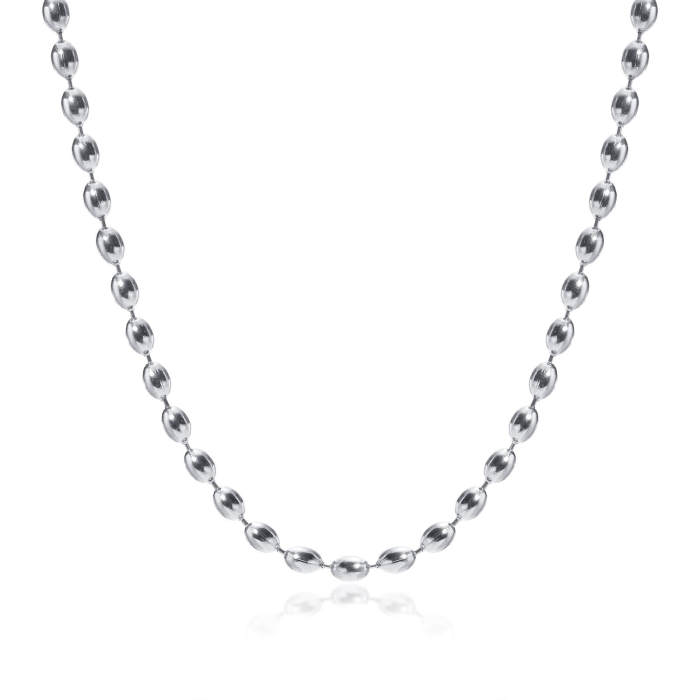 Wholesale Stainless Steel Rugby Ball Chain Necklace