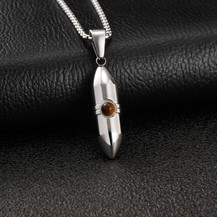 Wholesale Stainless Steel Bullet Urn Necklace