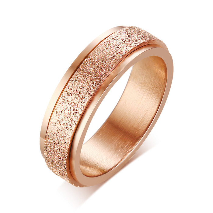 Wholesale Stainless Steel Rotating Wedding Ring For Men Women