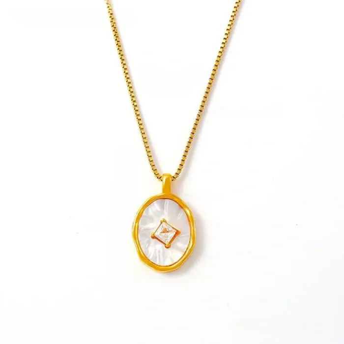 Wholesale Stainless Steel Necklace with Copper Pendant