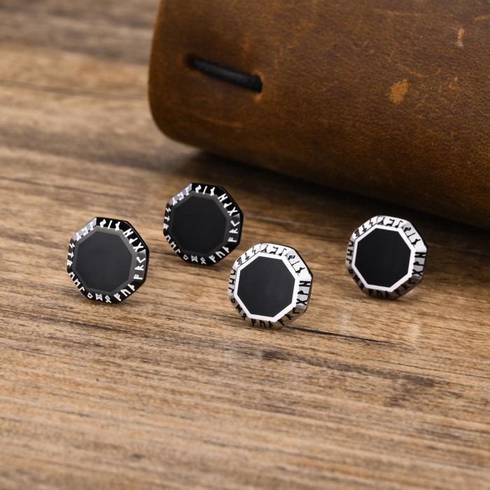 Wholesale Stainless Steel Viking Geometric Stud Earring