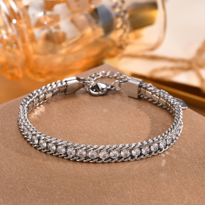 Wholesale Stainless Steel Women's Tennis Bracelet