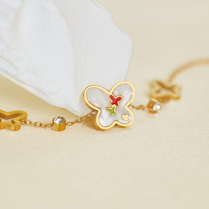 Wholesale Stainless Steel Braceleth with Butterfly