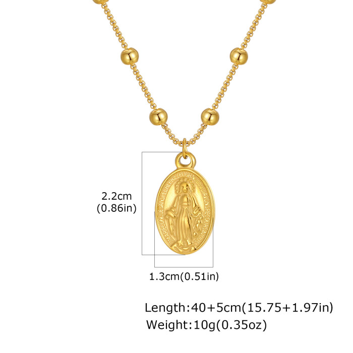 Wholesale Stainless Steel Madonna Pendant