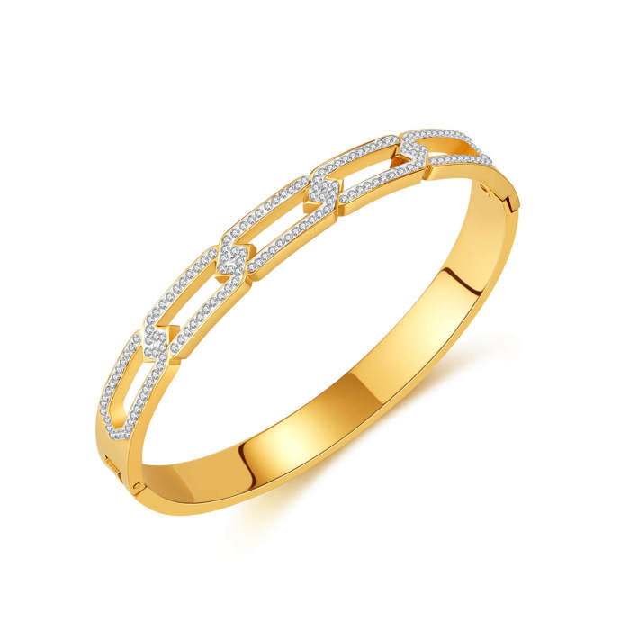 Wholesale Stainless Steel CZ Bangles