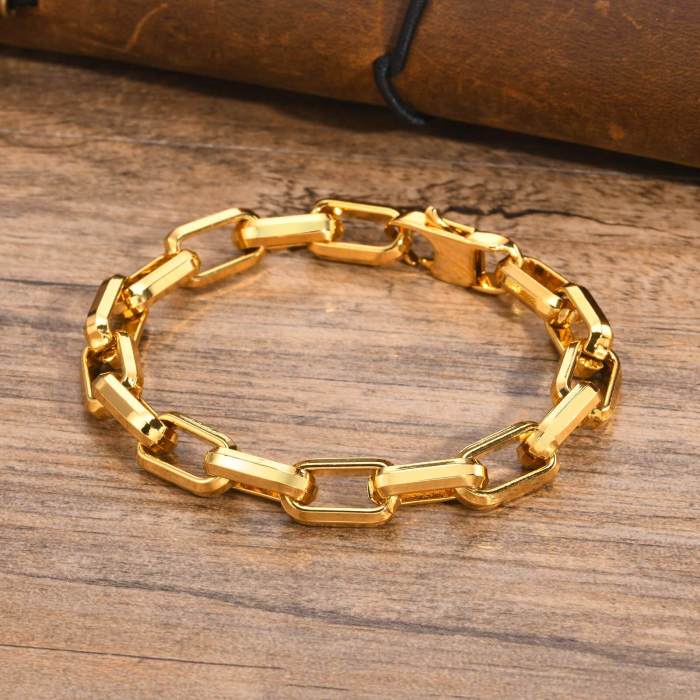 Wholesale Stainless Steel Chunky Paperclip Link Chain Bracelet
