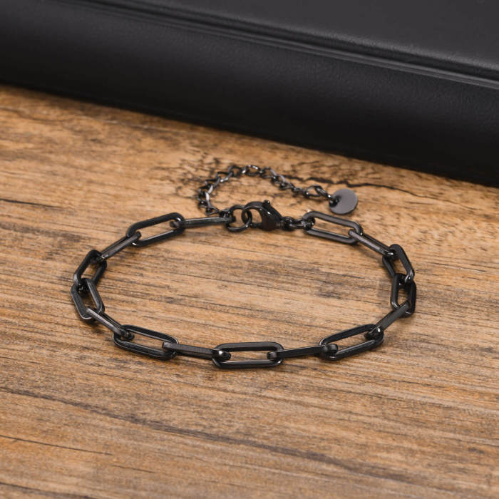 Wholesale Stainless Steel 5MM Paperclip Link Bracelets