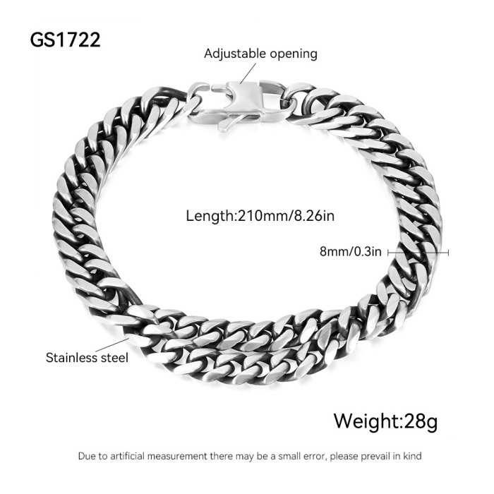 Wholesale Stainless Steel Punk Style Bracelet