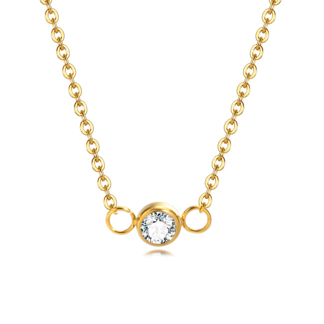 Wholesale Stainless Steel Dazzling CZ Necklace