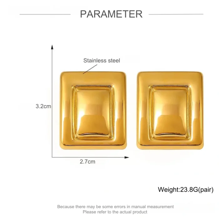 Wholesale Stainless Steel Framed- Stud Earrings