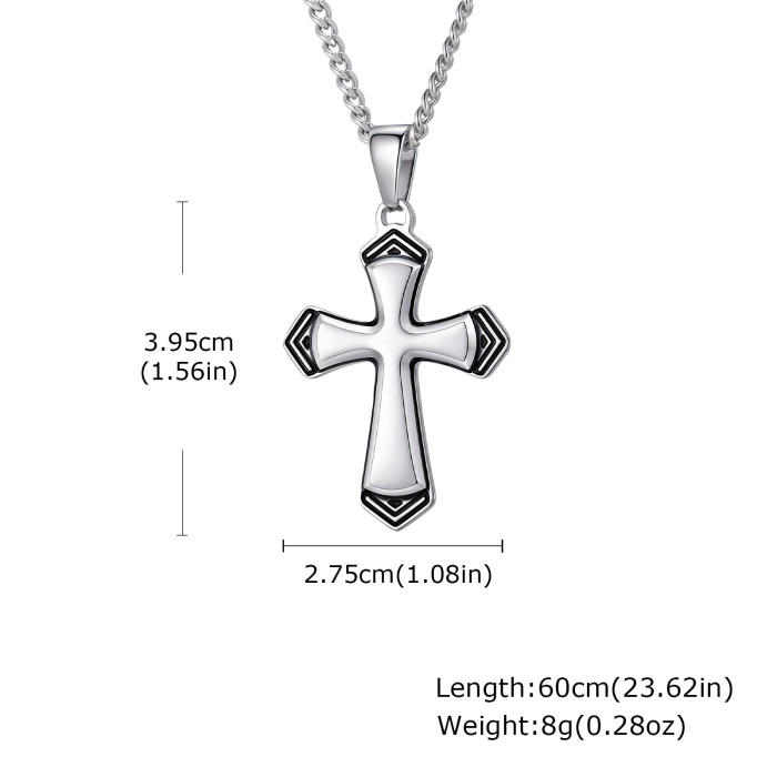 Wholesale Stainless Steel Cross Pendant Necklace