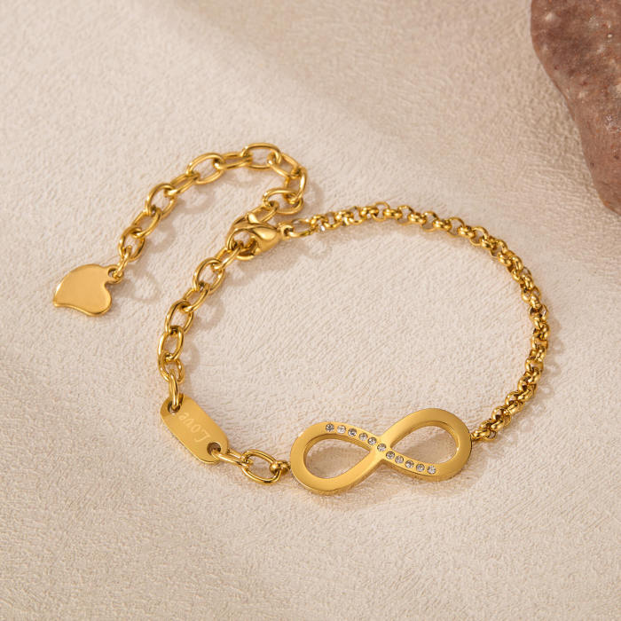 Wholesale Stainless Steel Infinity Bracelet