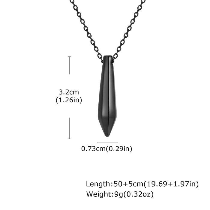 Wholesale Stainless Steel Bullet Necklace