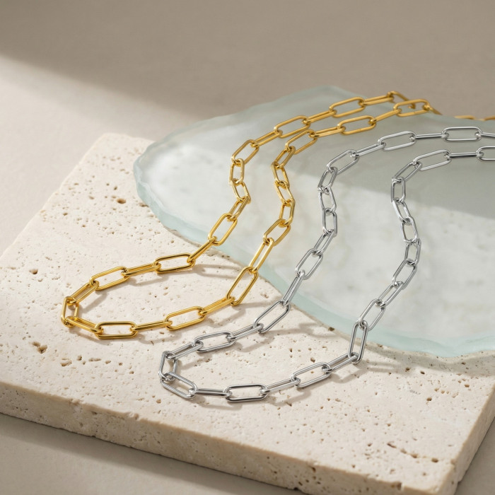 Wholesale Stainless Steel Paperclip Link Chain