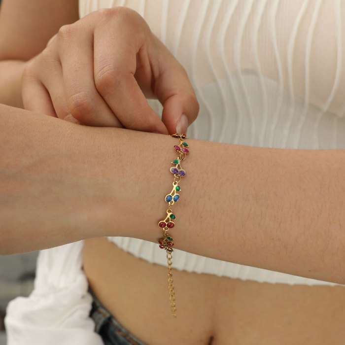 Wholesale Stainless Steel Elegant Enamel Colorful Bracelet
