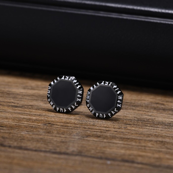 Wholesale Stainless Steel Viking Geometric Stud Earring