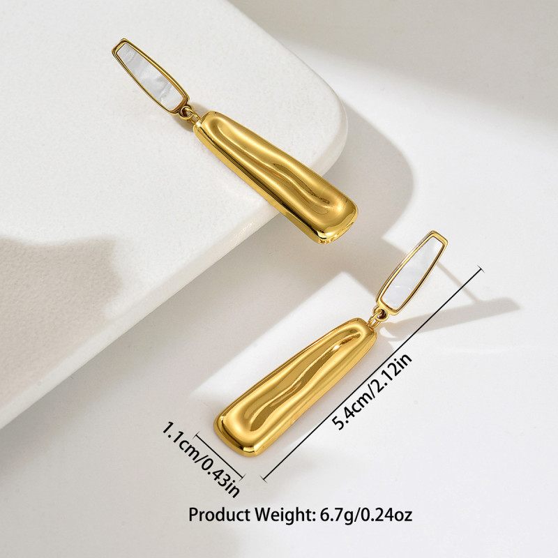 Wholesale Stainless Steel Mother of Pearl Earring