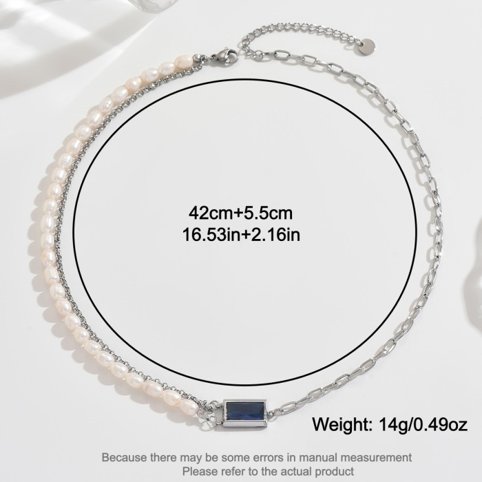 Wholesale Stainless Steel Mixed Pearl Chain