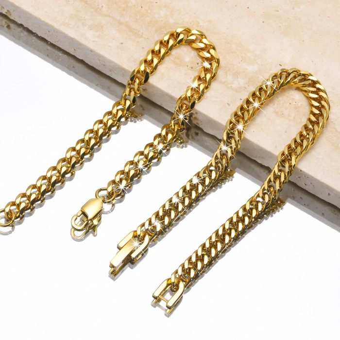 Wholesale Stainless Steel Chain Bracelet Set