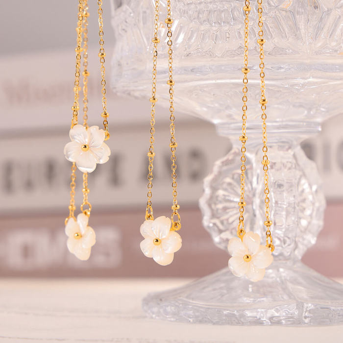 Wholesale Stainless Steel Sea Shell Flower Pendant