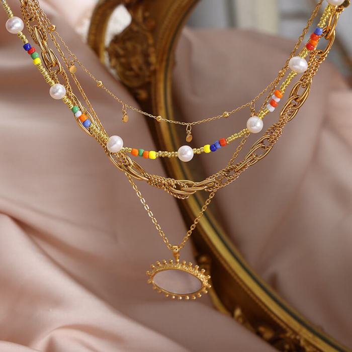 Wholesale Stainless Steel Stack Necklace