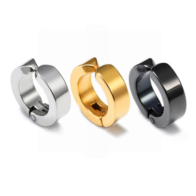 Wholesale Stainless Steel Mens Huggie Earring Clips