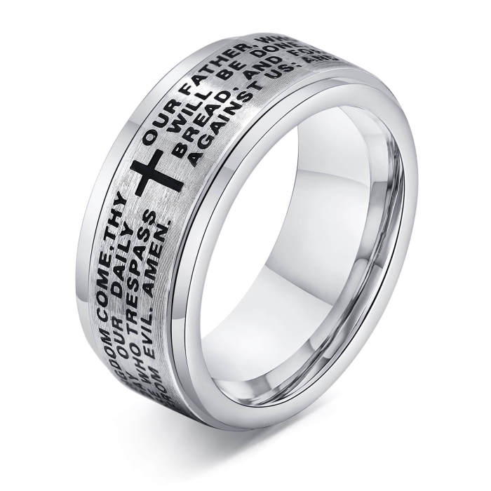 Wholesale Stainless Steel Rotatable Cross Ring
