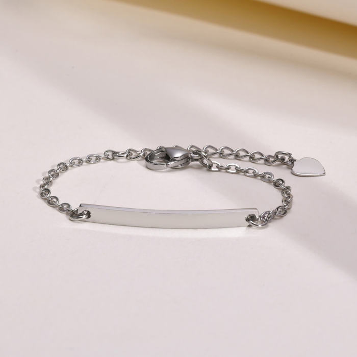 Wholesale Stainless Steel Engraved Kids Bracelet